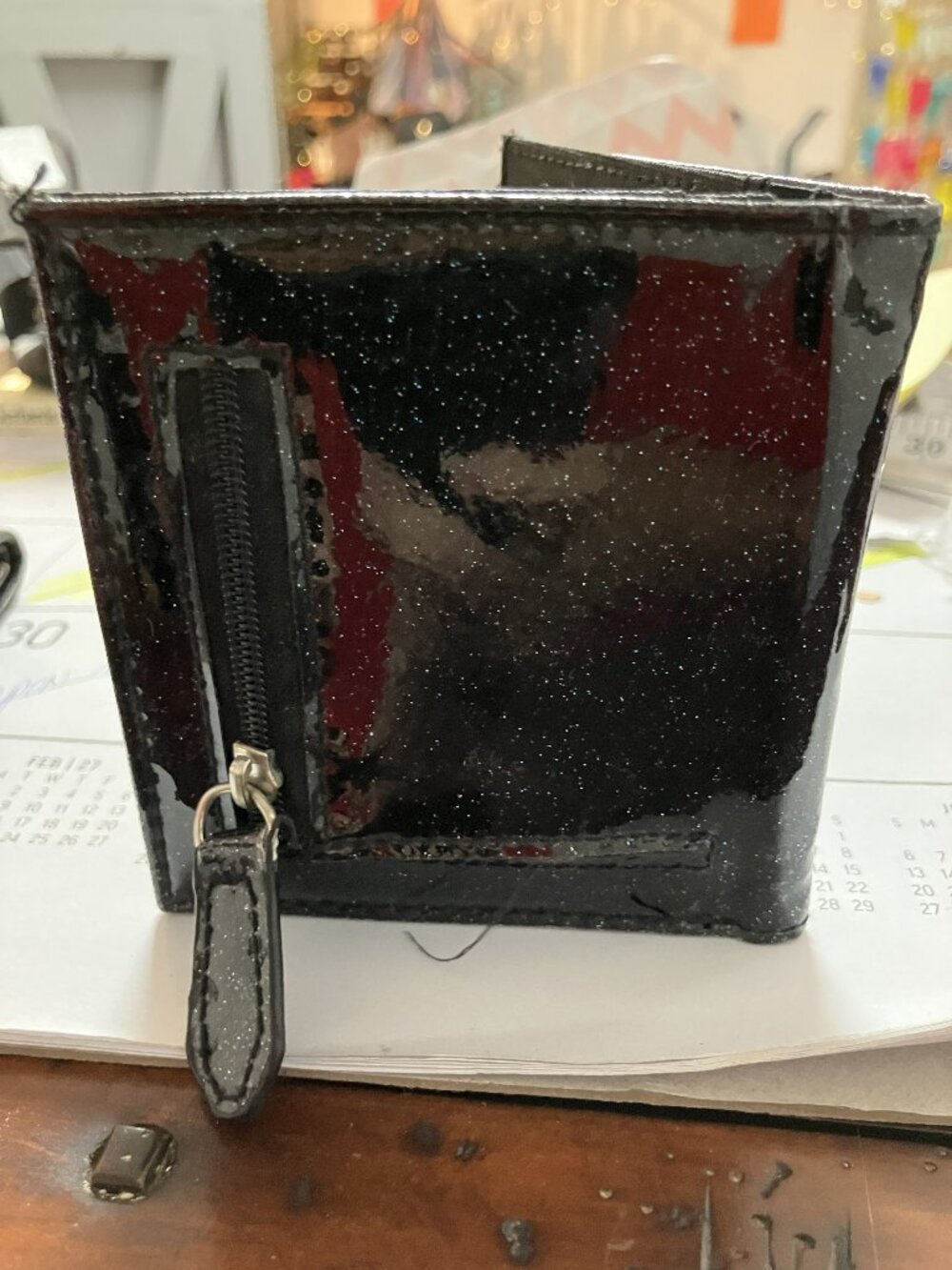 Women's Black Wallet-purses